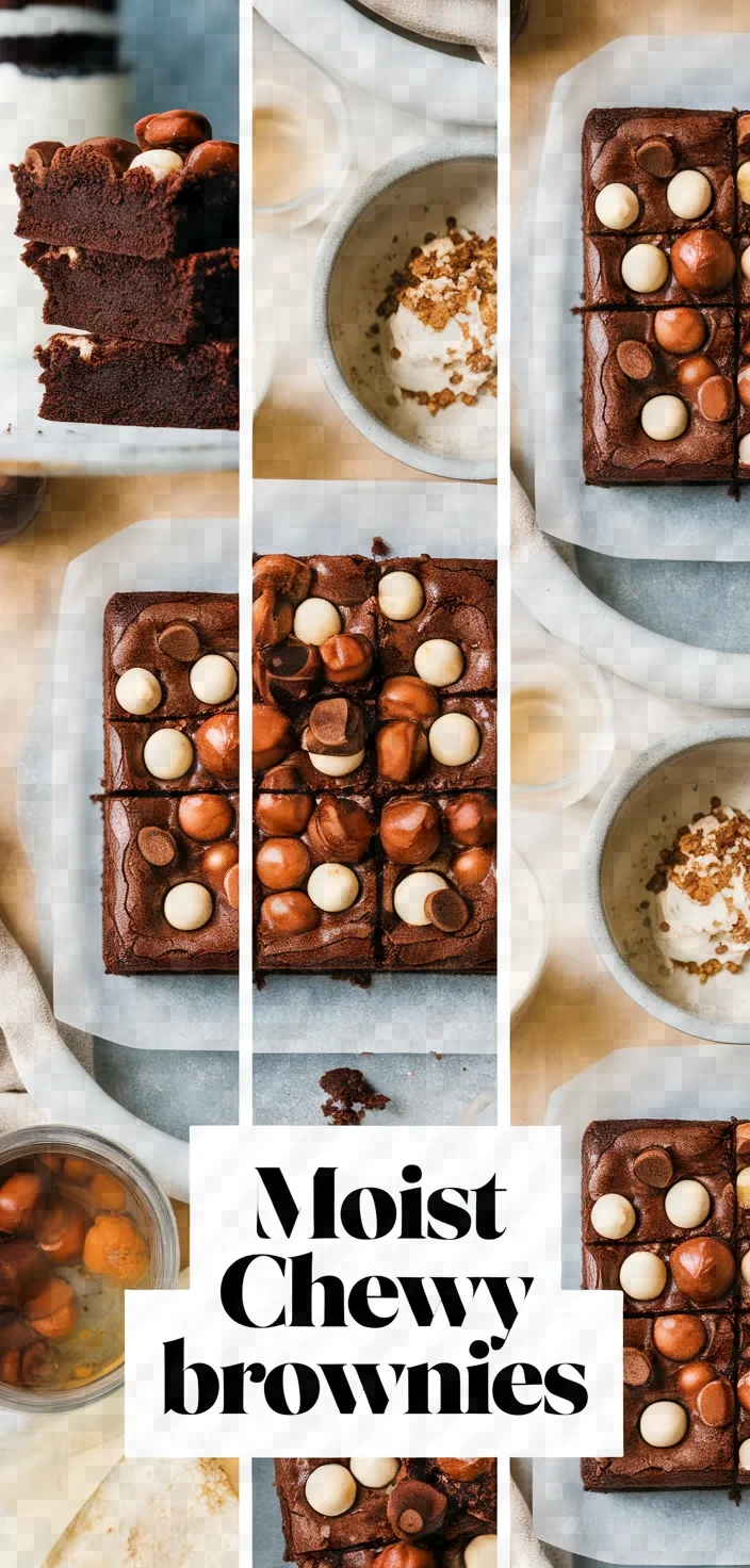 A photo of Moist And Chewy Brownies Recipe