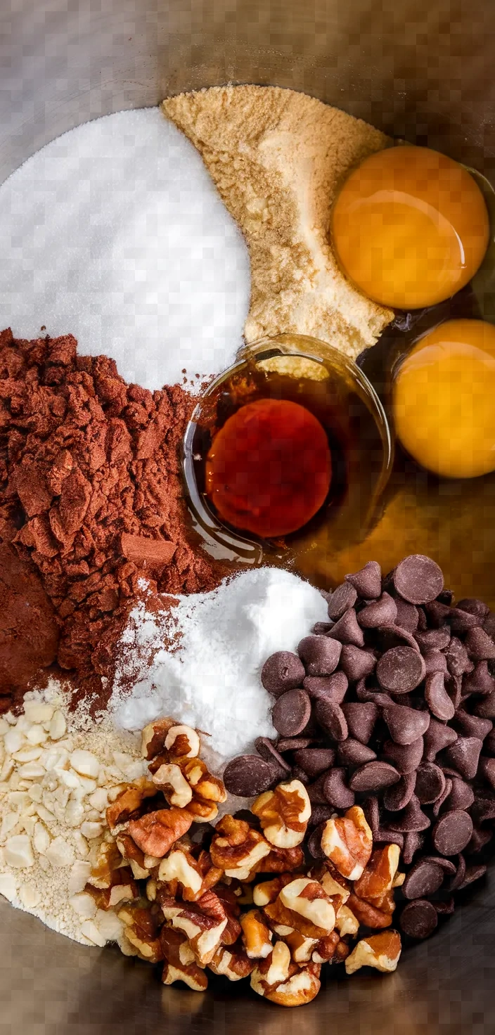 Ingredients photo for Moist And Chewy Brownies Recipe