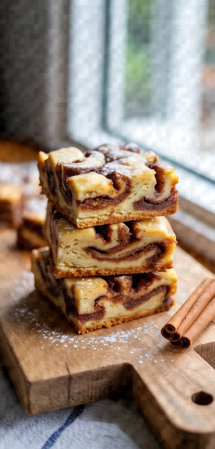 Cinnamon Roll Blondies Recipe