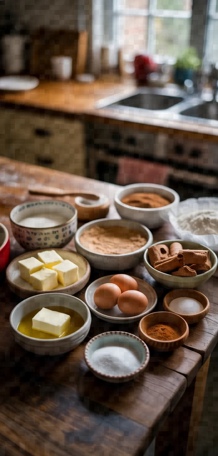 Ingredients photo for Cinnamon Roll Blondies Recipe