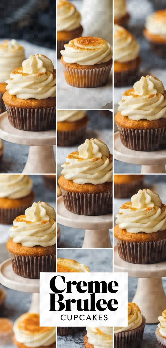 A photo of Creme Brulee Cupcakes Recipe