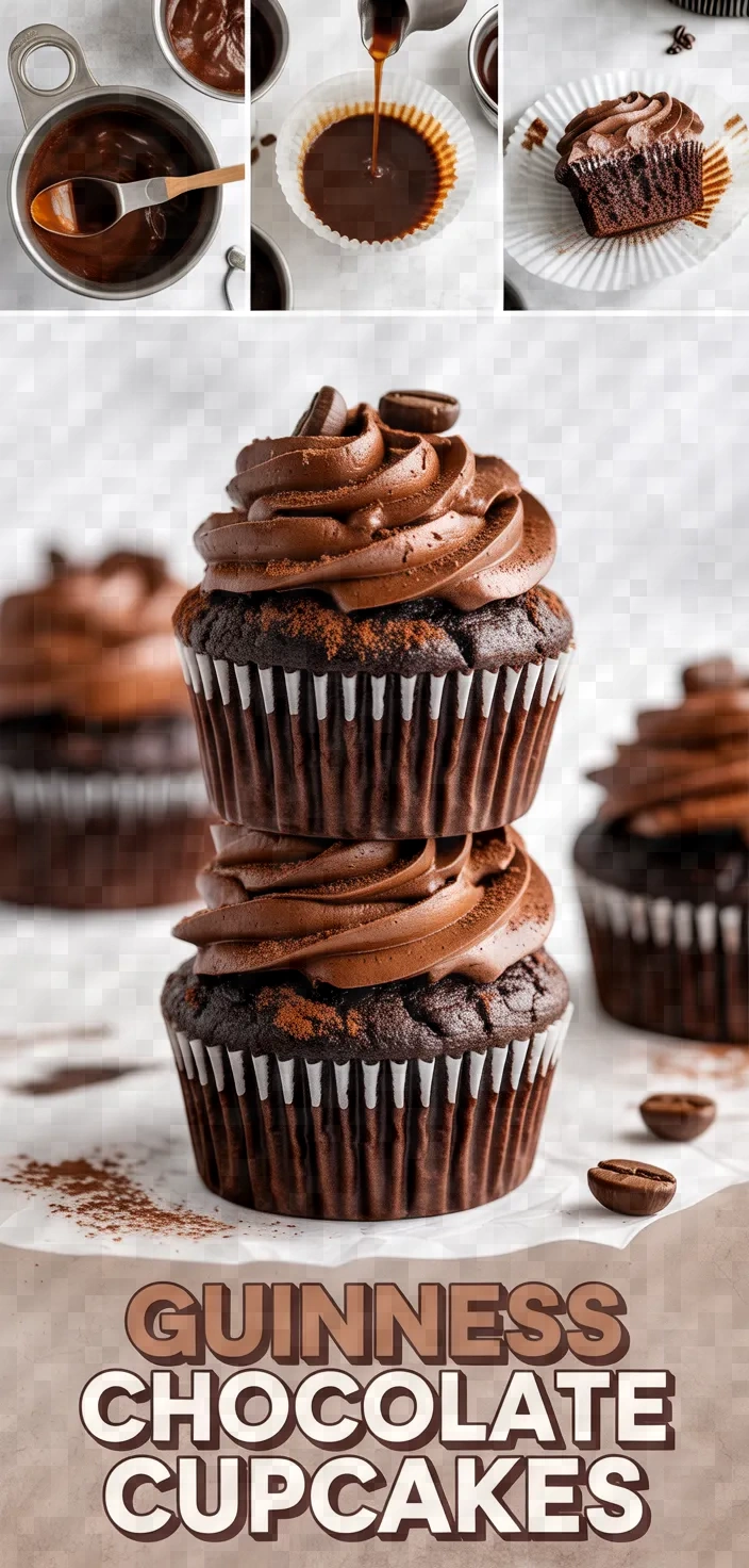 A photo of Guinness Chocolate Cupcakes Recipe