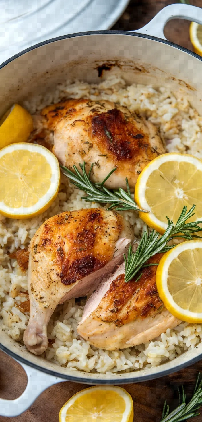 Lemon Rosemary Chicken Rice Recipe