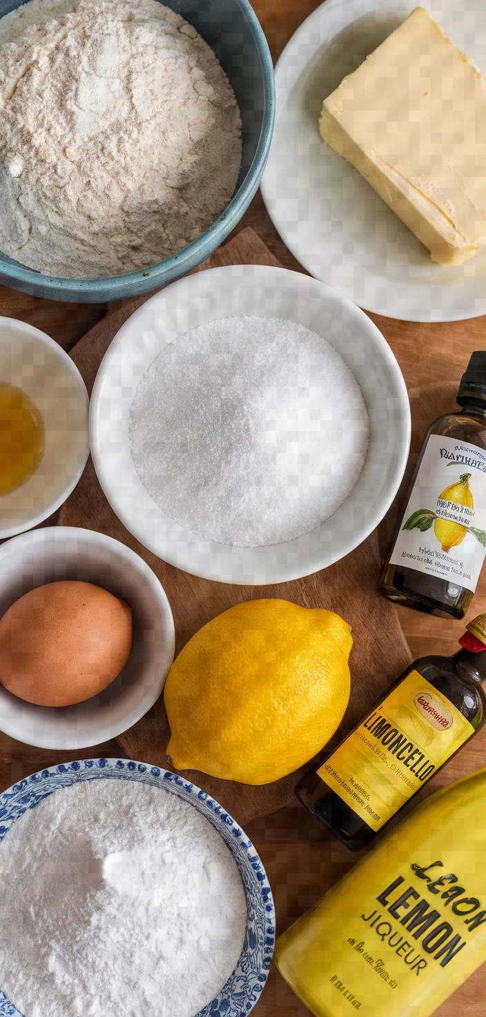 Ingredients photo for Limoncello Cookies Recipe