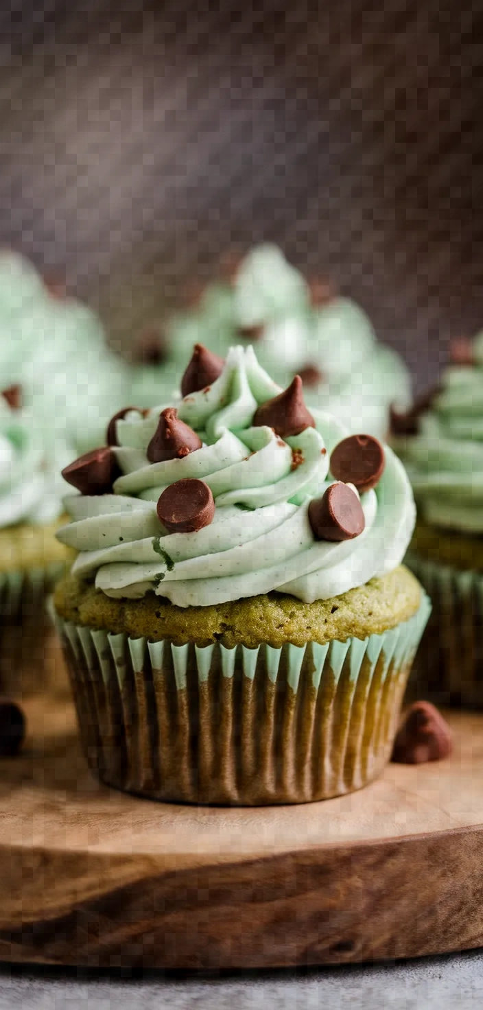 Mint Chocolate Chip Cupcakes Recipe