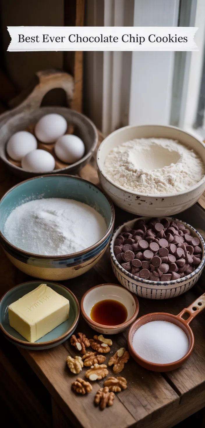 Ingredients photo for Best Ever Chocolate Chip Cookies Recipe