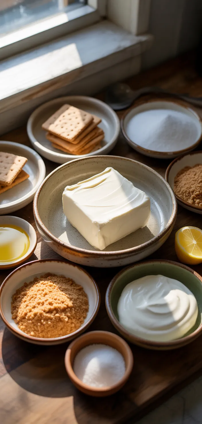 Ingredients photo for Easy Mini Cheesecakes Recipe