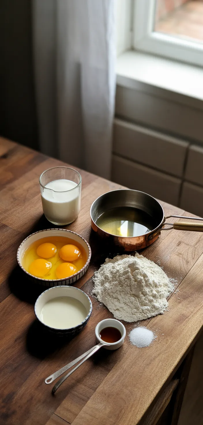 Ingredients photo for Let’s Make Some Soufflé Pancakes  Recipe