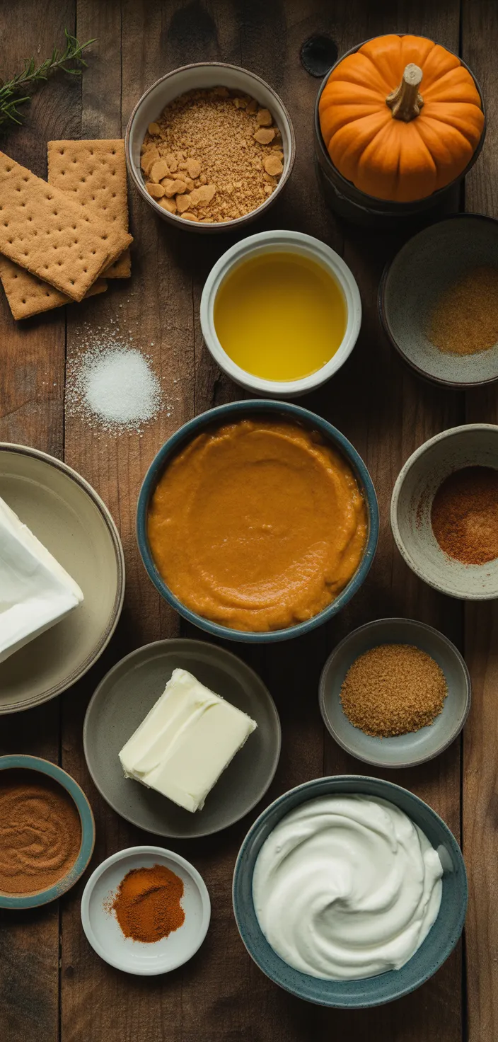 Ingredients photo for No Bake Pumpkin Pie Recipe