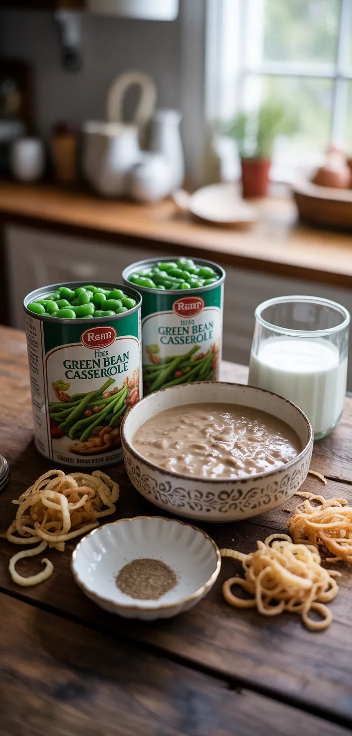 Ingredients photo for The BEST Green Bean Casserole Recipe
