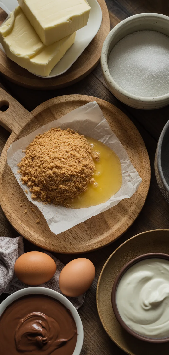 Ingredients photo for Chocolate  Fudge Truffle Cheesecake Recipe