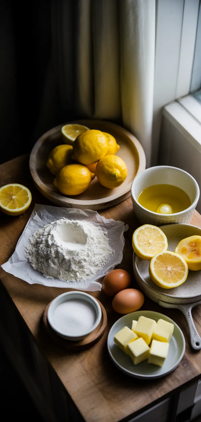 Ingredients photo for Lemon Crumb Bars Recipe