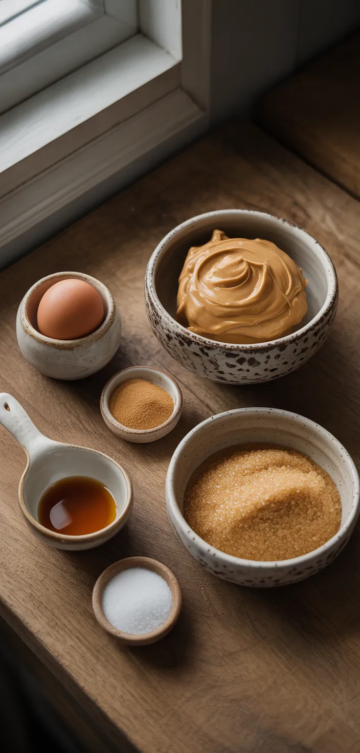 Ingredients photo for Perfect Peanut Butter Cookies Recipe