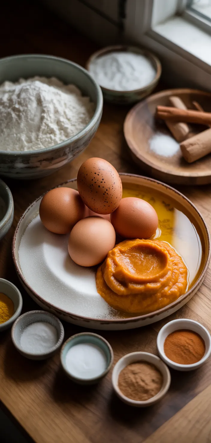 Ingredients photo for Pumpkin Rolls Recipe