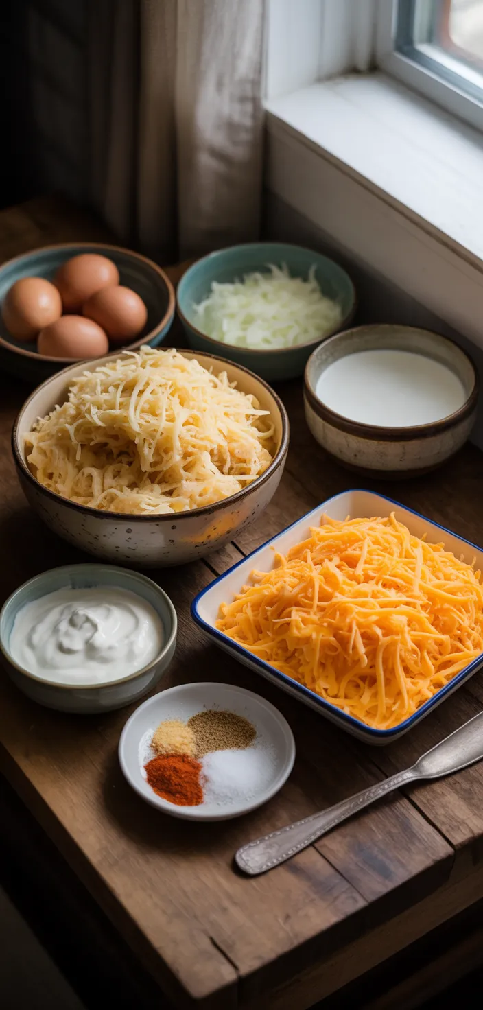 Ingredients photo for The BEST Hashbrown Casserole Recipe