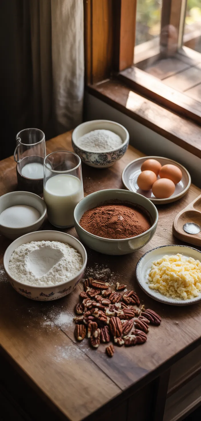 Ingredients photo for Traditional German Chocolate Cake Recipe