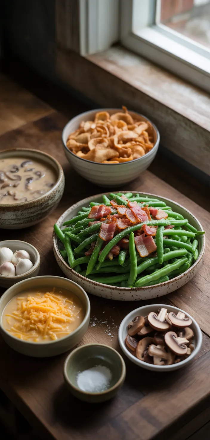 Ingredients photo for Ultimate Green Bean Casserole Recipe