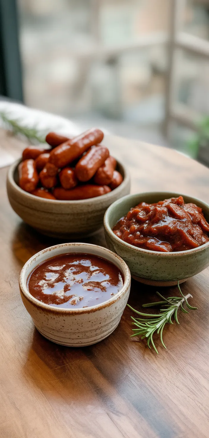 Ingredients photo for BBQ Little Smokies Crock Pot Recipe