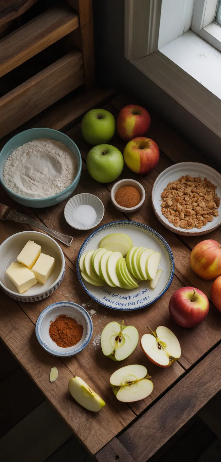 Ingredients photo for Best Dutch Apple Pie Recipe From The Food Charlatan.