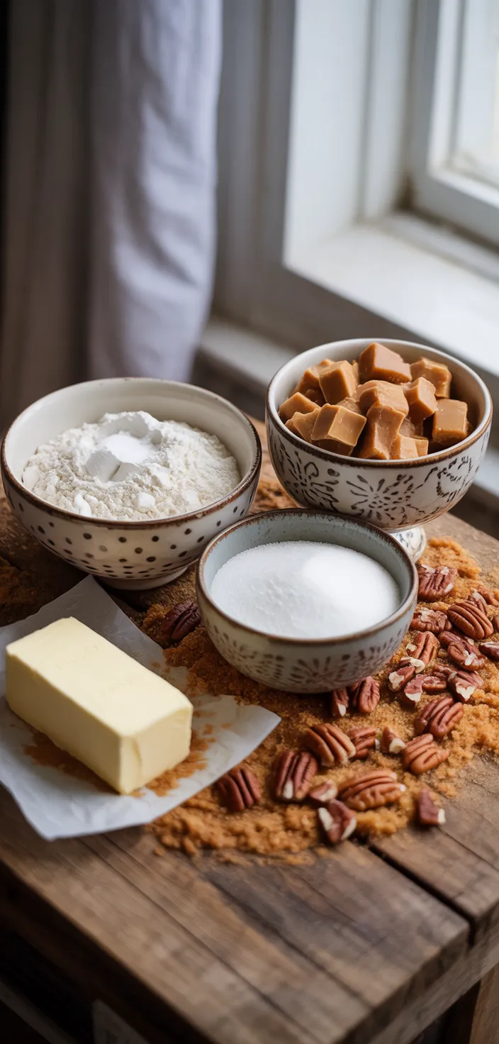 Ingredients photo for Caramel Toffee Crunch Cake Recipe