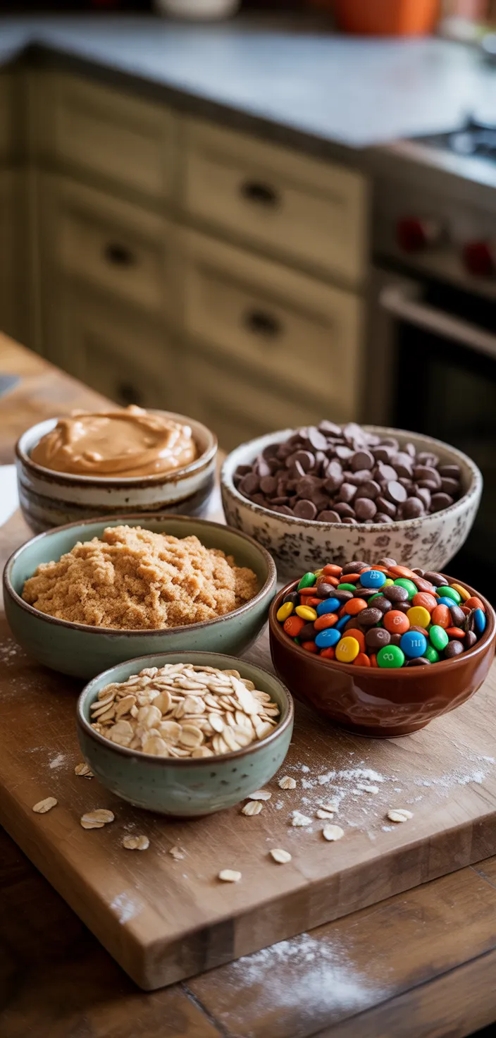 Ingredients photo for Chewy Monster Cookies Recipe
