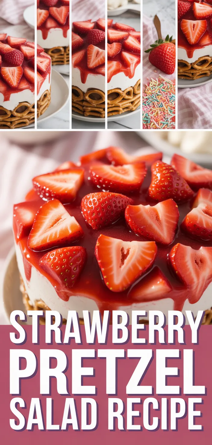 A photo of Strawberry Pretzel Salad Recipe