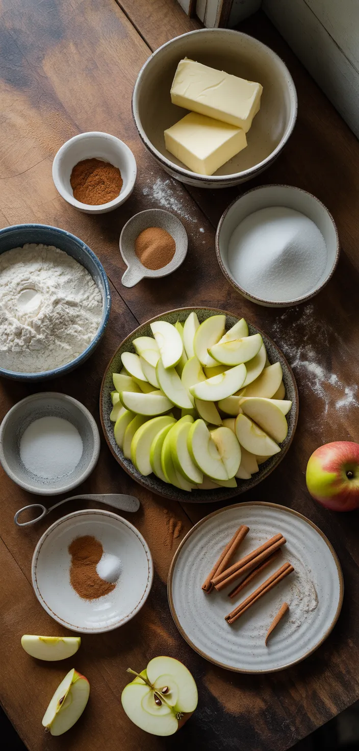 Ingredients photo for Delicious Homemade Apple Pie Recipe