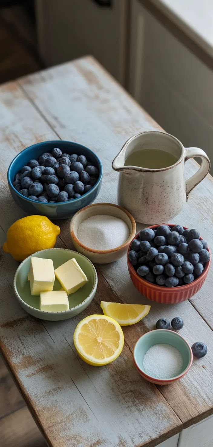 Ingredients photo for How To Make Blueberry Pie Filling Recipe