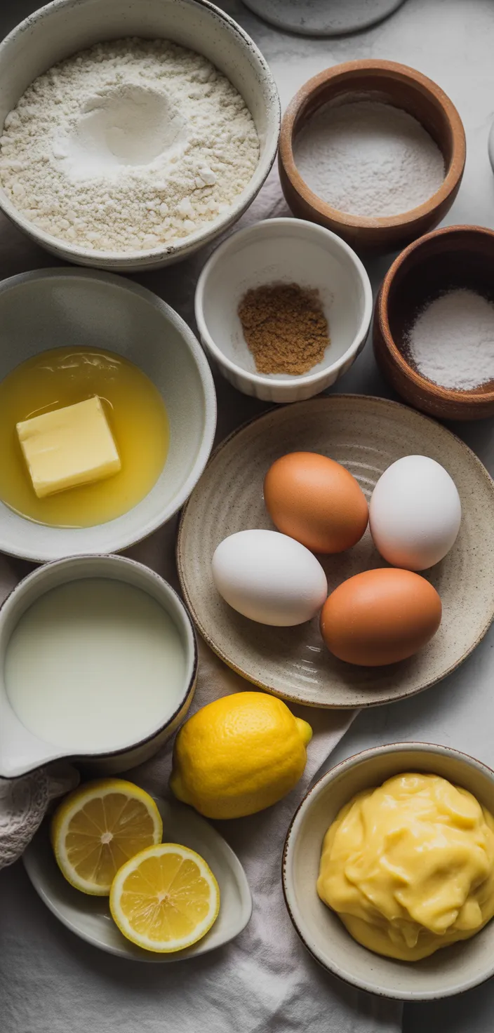 Ingredients photo for Lemon Curd Cake Recipe