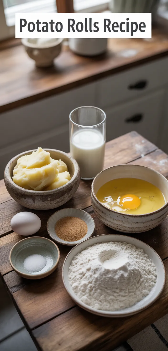 Ingredients photo for Potato Rolls Recipe