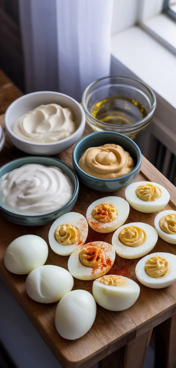 Ingredients photo for Secret Ingredient Deviled Eggs Recipe