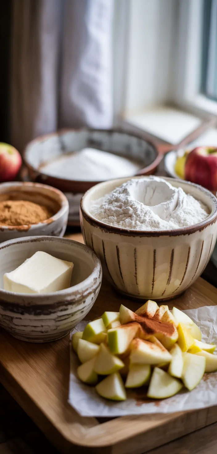 Ingredients photo for Apple Pie Cheesecake Bars Recipe