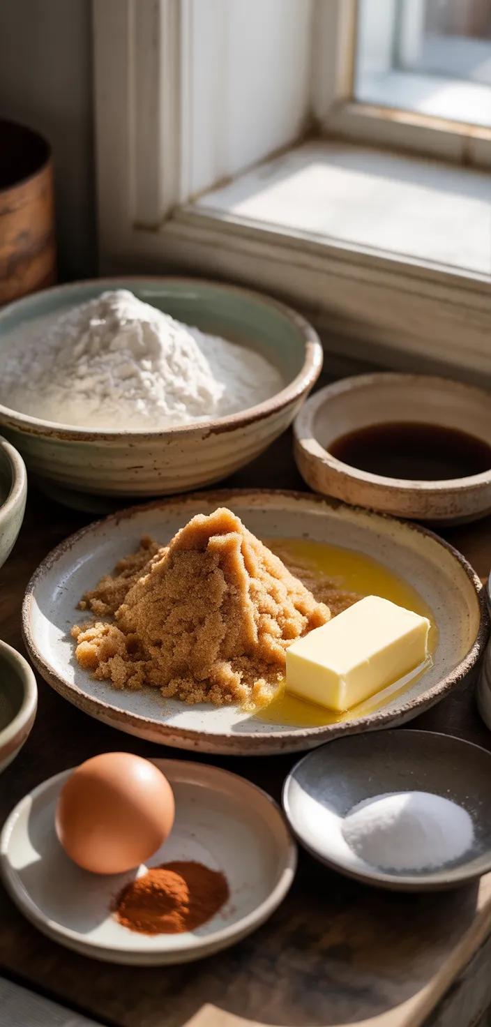 Ingredients photo for Chewy Brown Sugar Cookies Recipe