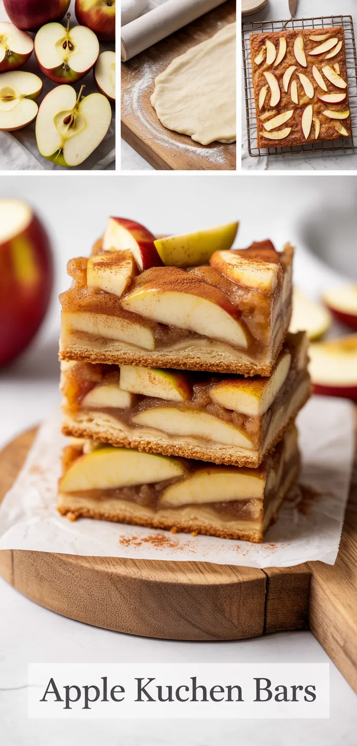 A photo of Apple Kuchen Bars Recipe