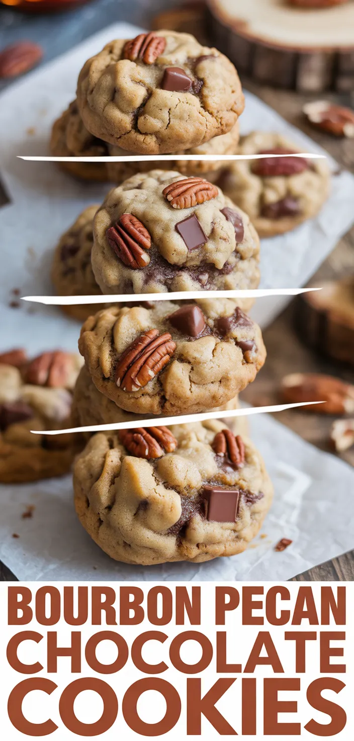 A photo of Brown Butter Bourbon Pecan Chocolate Chunk Cookies Recipe