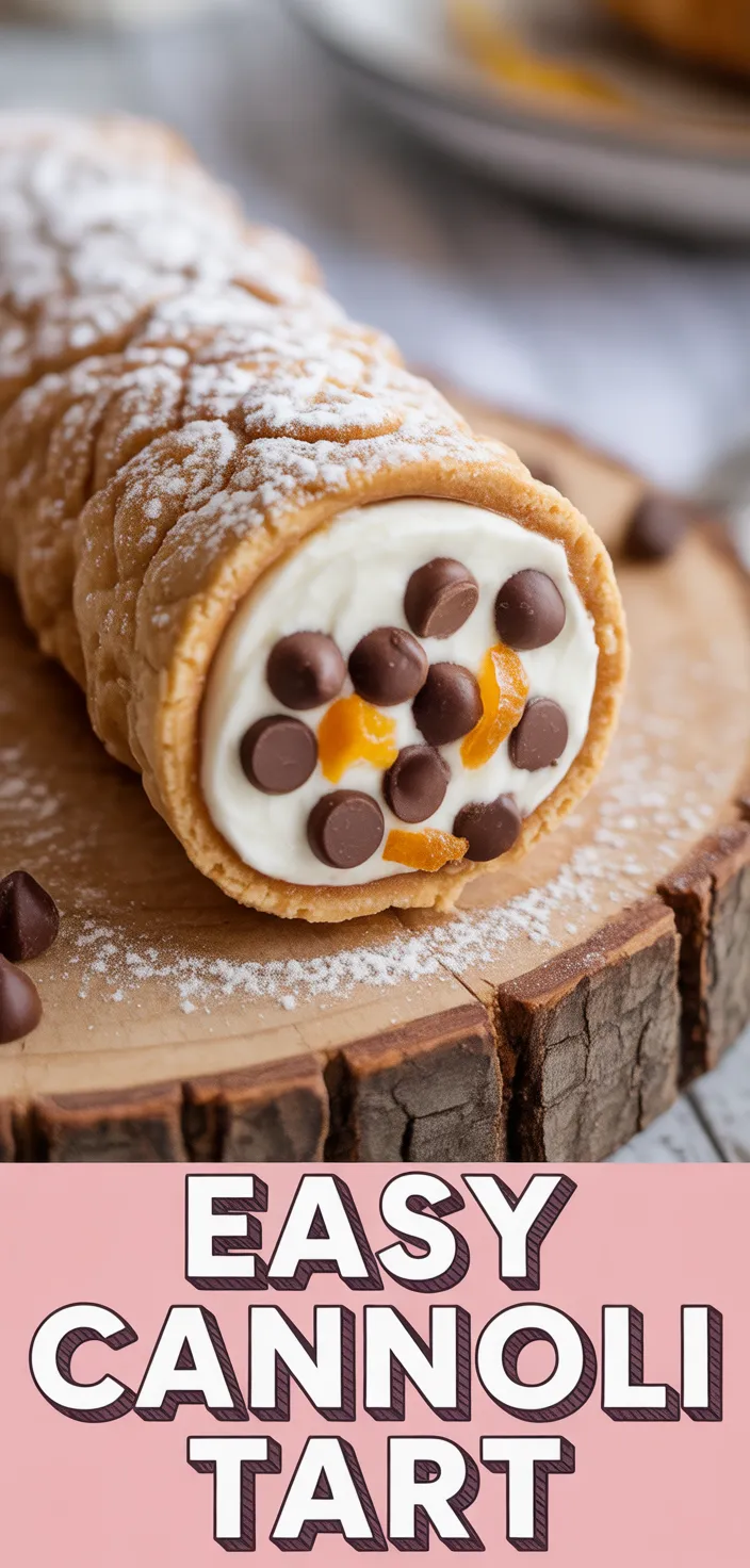 A photo of Easy Cannoli Tart Recipe