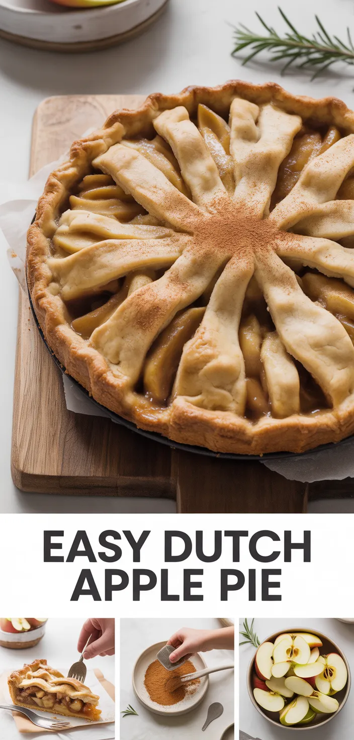 A photo of Easy Dutch Apple Pie Recipe