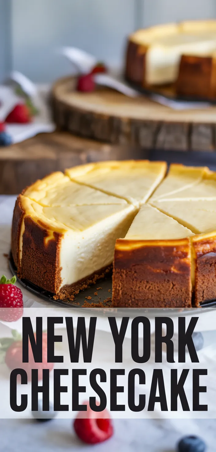A photo of Homemade New York Style Cheesecake Recipe