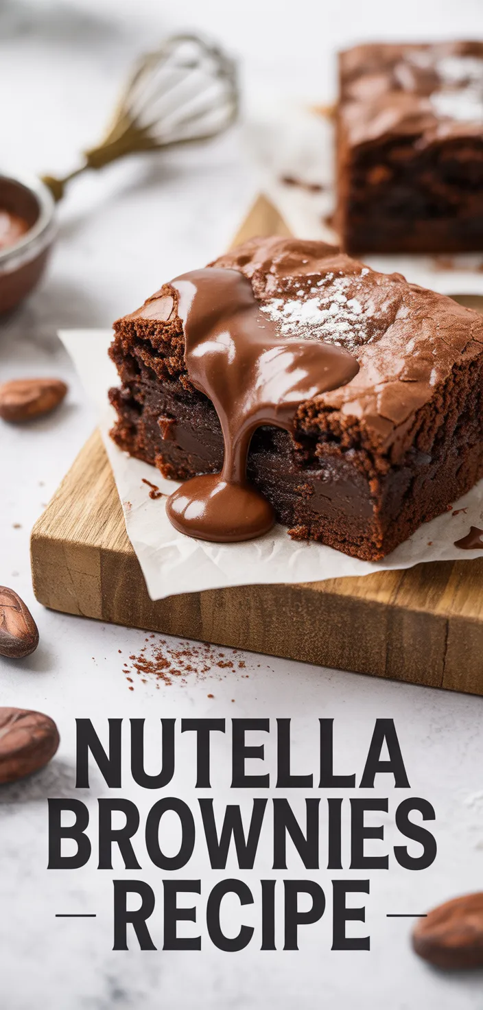 A photo of Nutella Brownies Recipe