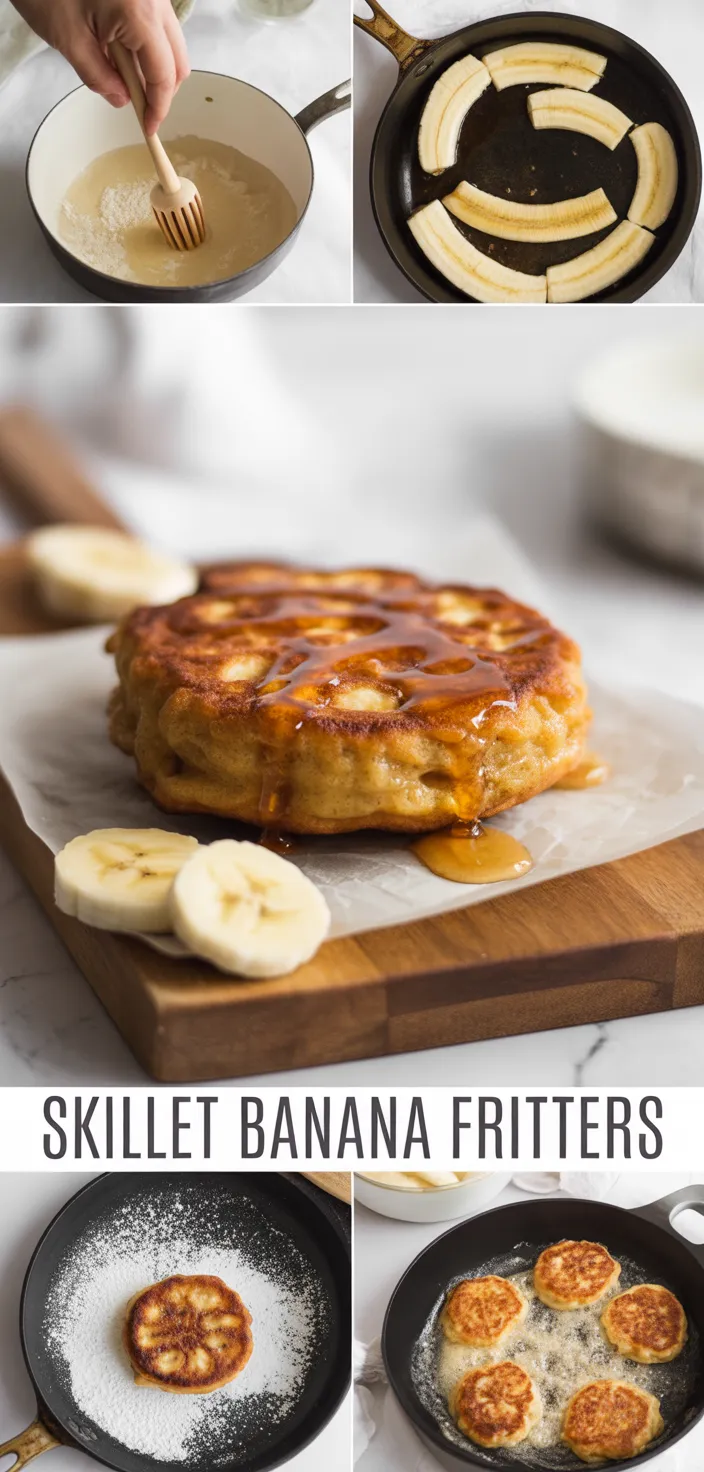 A photo of Skillet Banana Fritters Recipe