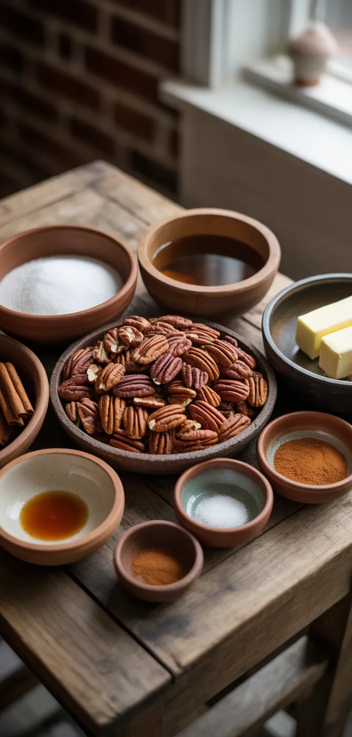 Ingredients photo for How To Make Candied Pecans Recipe