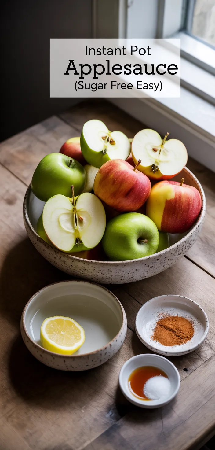Ingredients photo for Instant Pot Applesauce (Sugar Free   Easy) Recipe