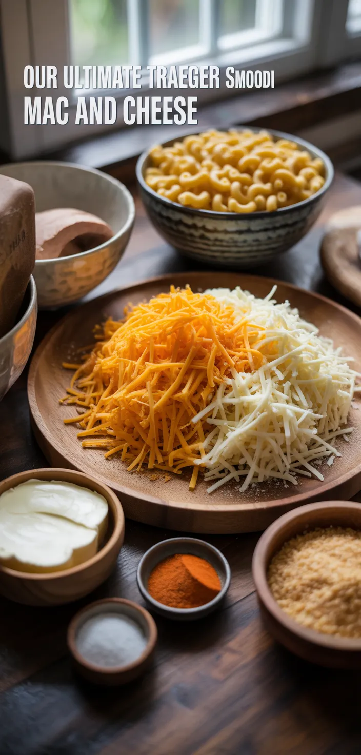 Ingredients photo for Our Ultimate Traeger Smoked Mac And Cheese Recipe