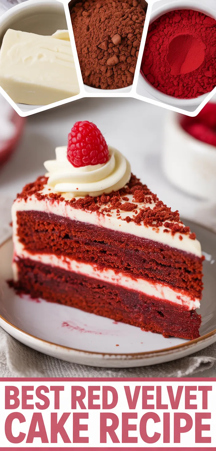 A photo of BEST Red Velvet Cake Recipe