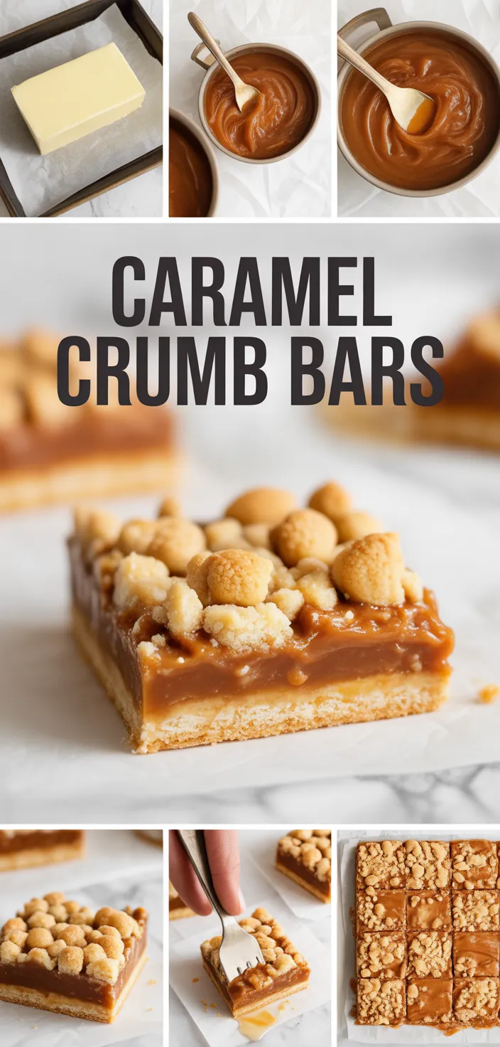 A photo of Caramel Crumb Bars Recipe