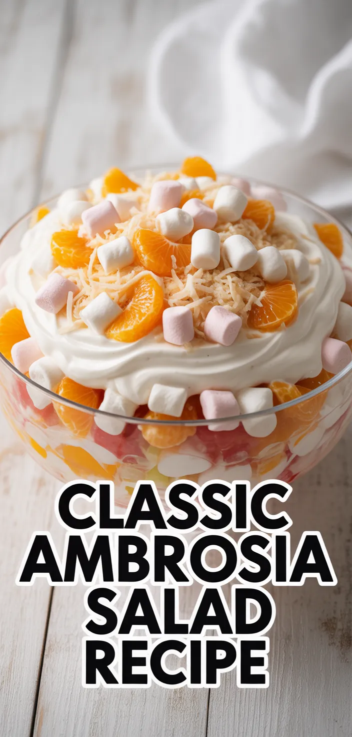 A photo of Classic Ambrosia Salad Recipe