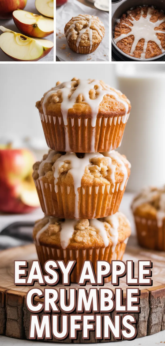 A photo of Easy Apple Crumble Muffins Recipe