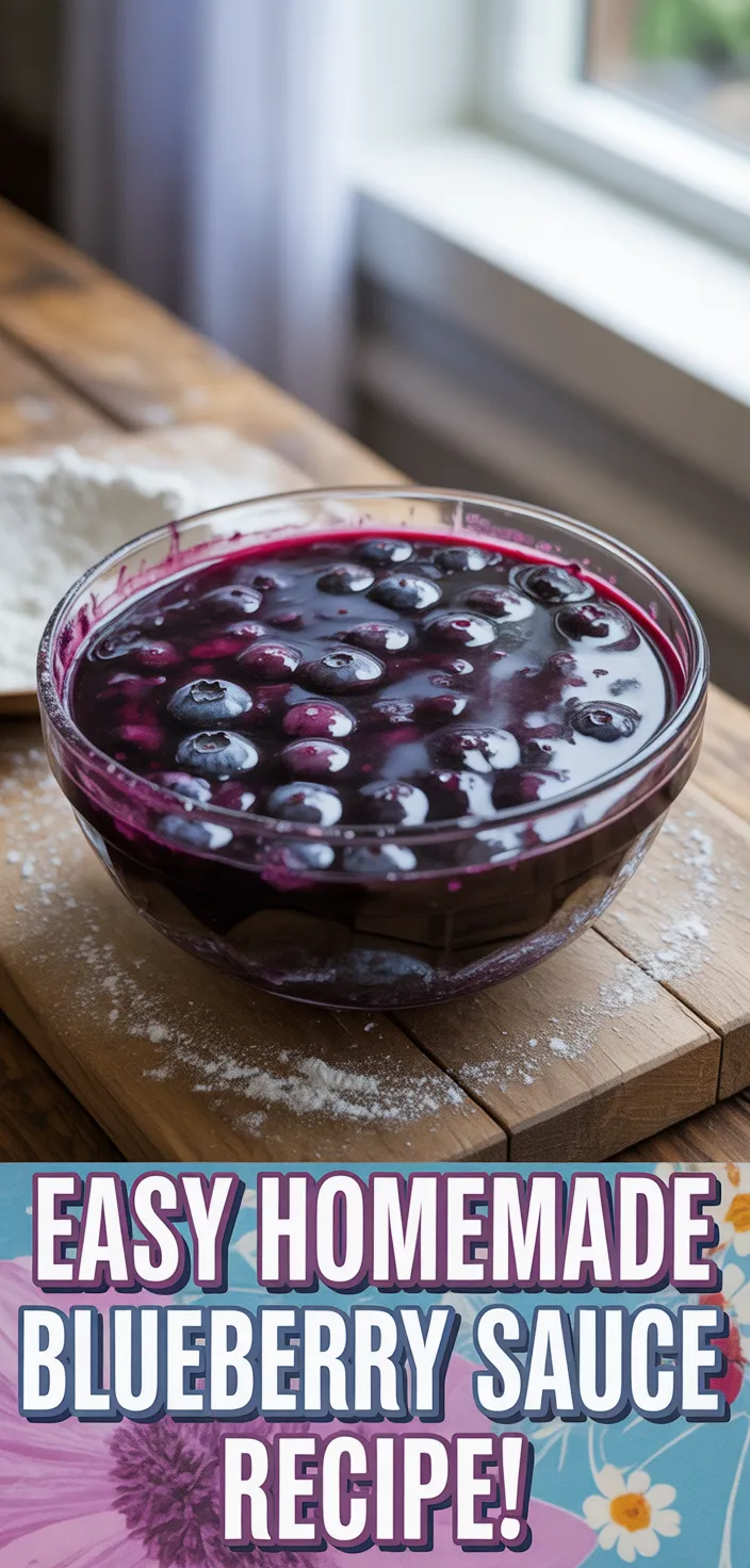 A photo of Easy Homemade Blueberry Sauce Recipe!