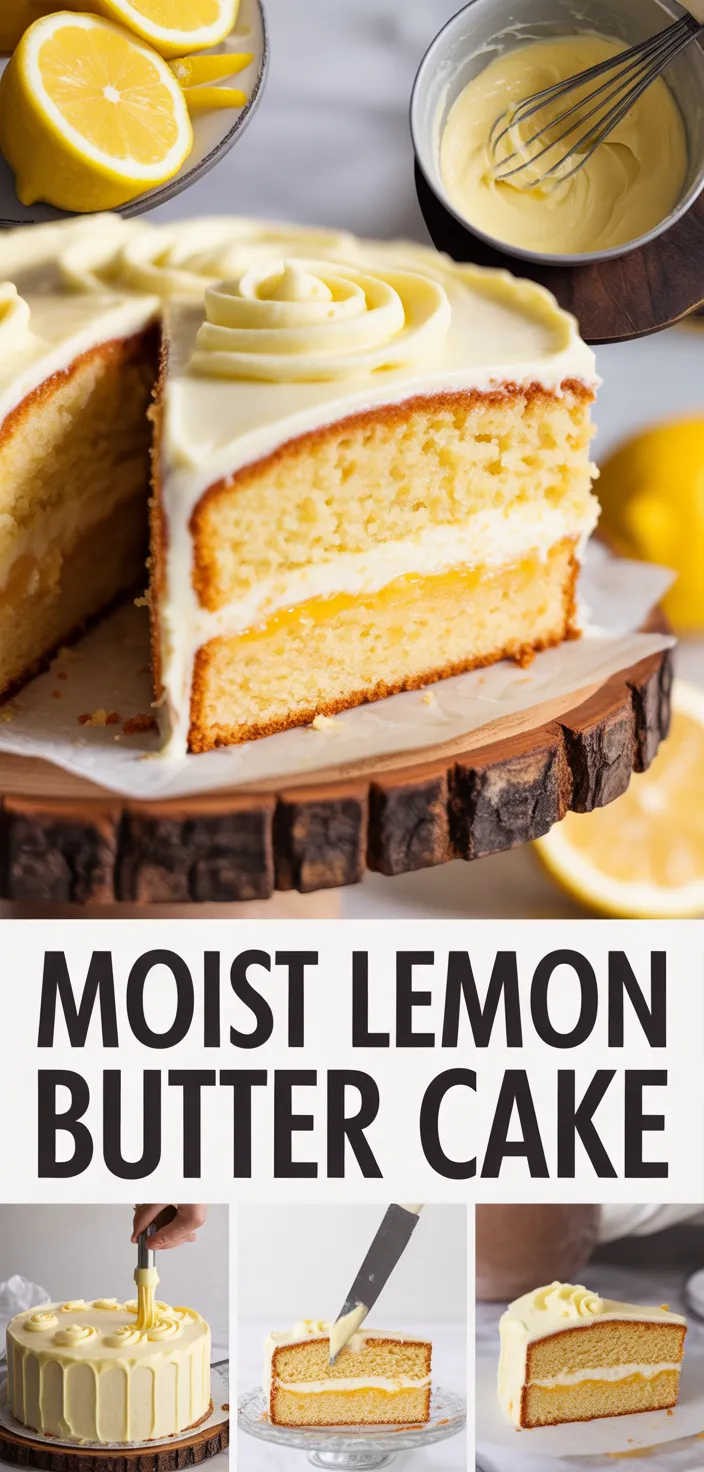 A photo of Moist Lemon Butter Cake Recipe