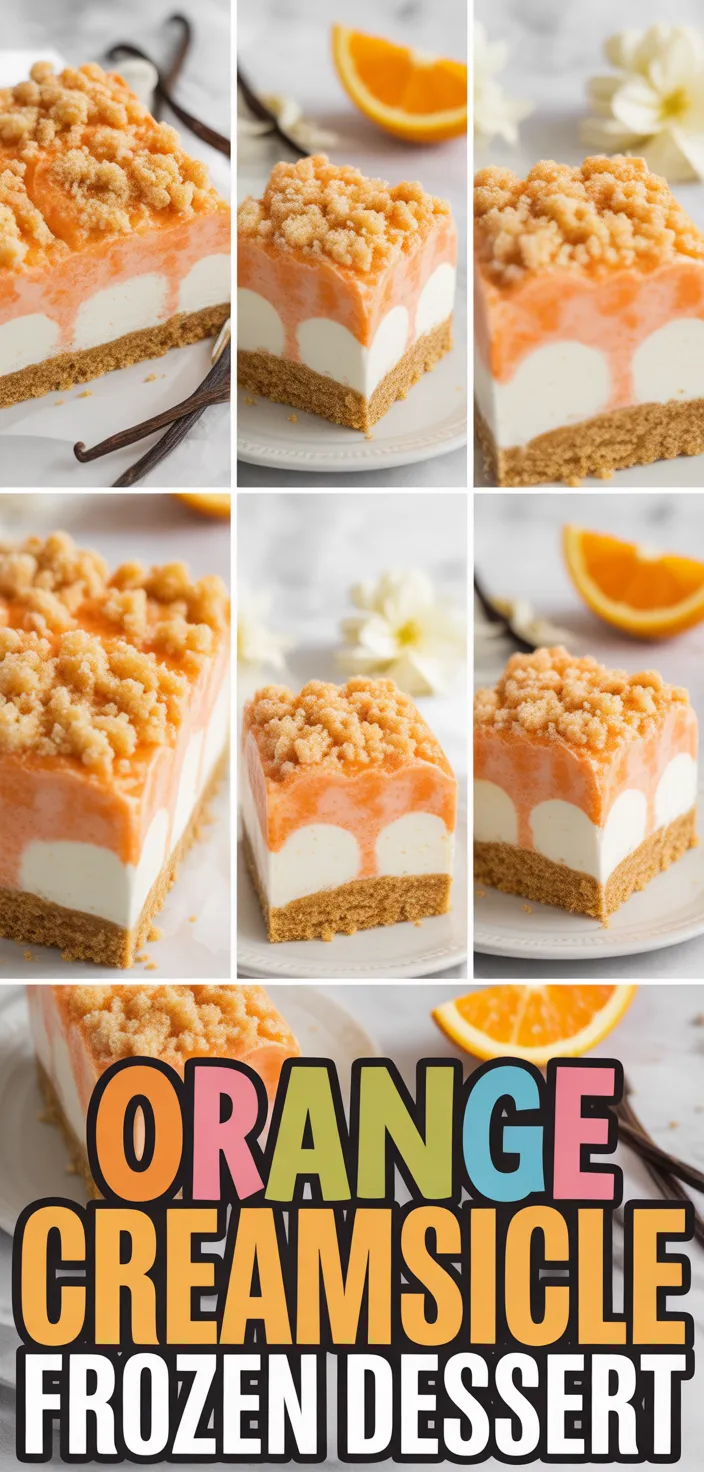 A photo of Orange Creamsicle Frozen Dessert Recipe